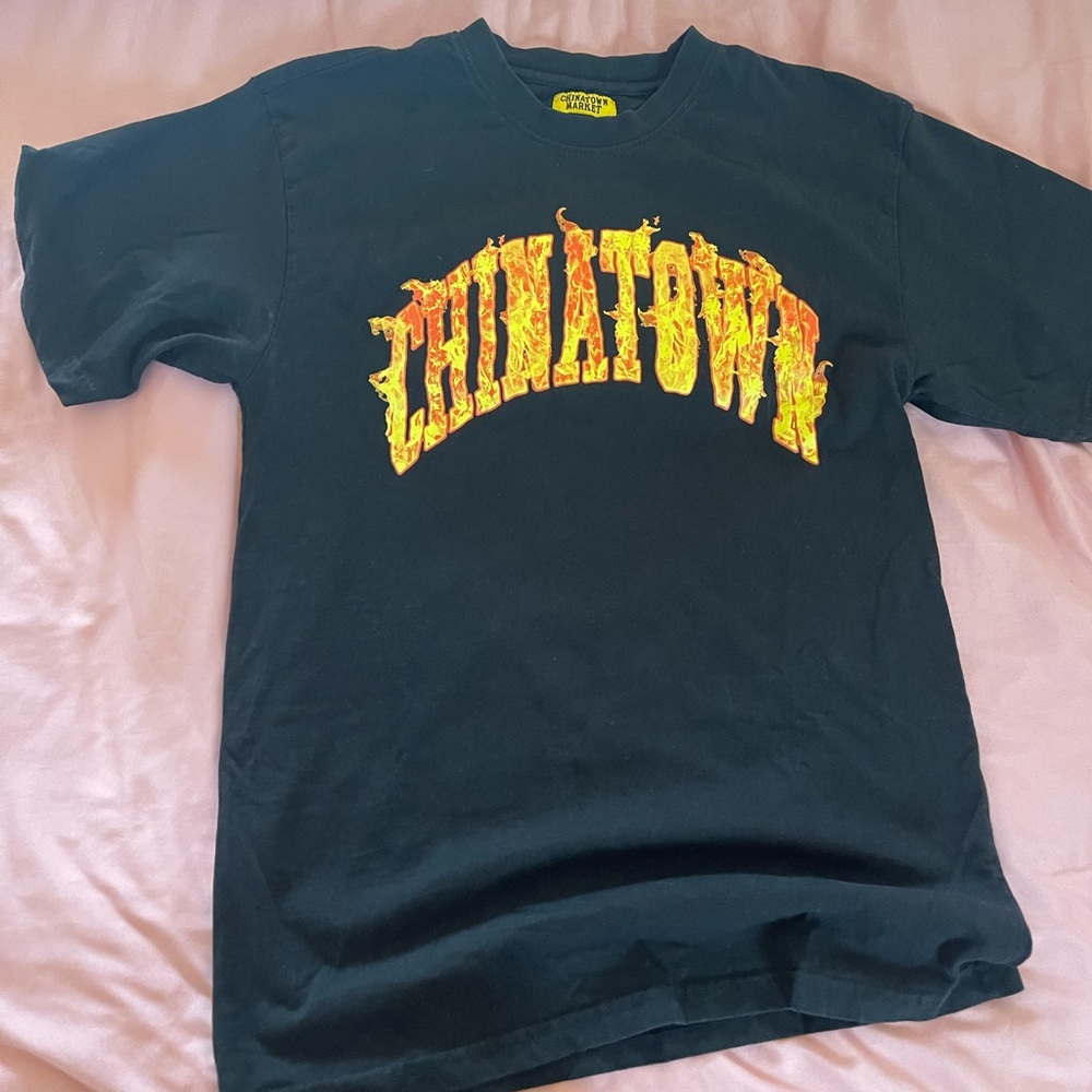 Chinatown flame graphic tee
